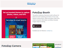 Tablet Screenshot of getfotozap.com